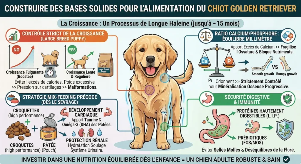 L’alimentation du Chiot Golden Retriever