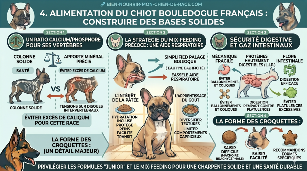 alimentation du Chiot Bouledogue Français