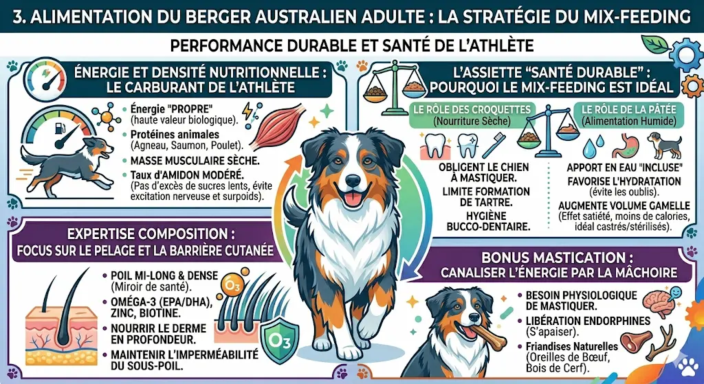 alimentation berger australien adulte