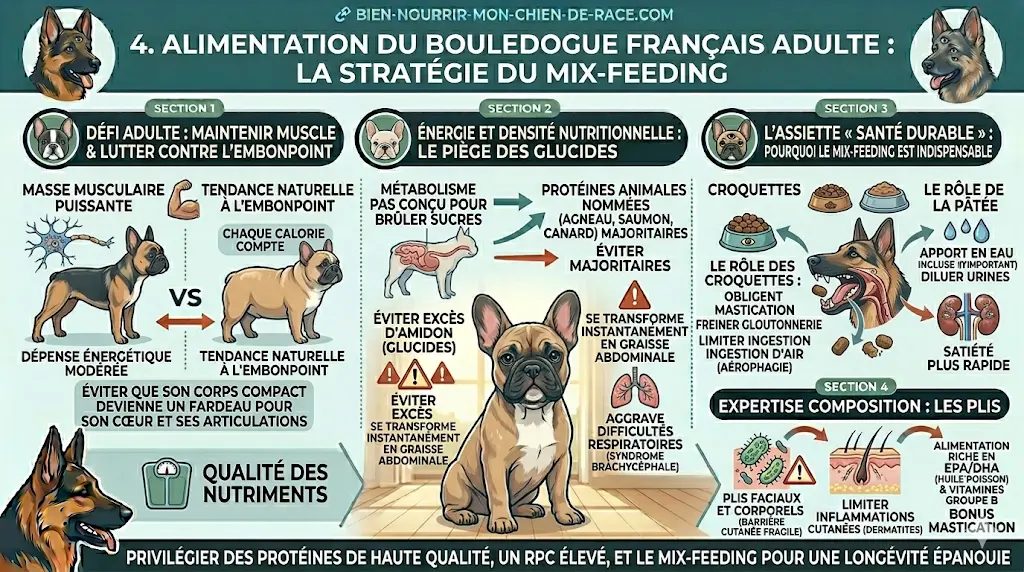 Alimentation du Bouledogue Français Adulte