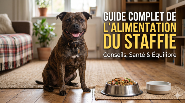 IMAGE DE COUVERTURE guide de l'alimentation du staffie